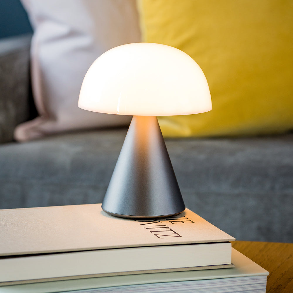 Lexon Mina L Large Portable Led Lamp - Gunmetal 5