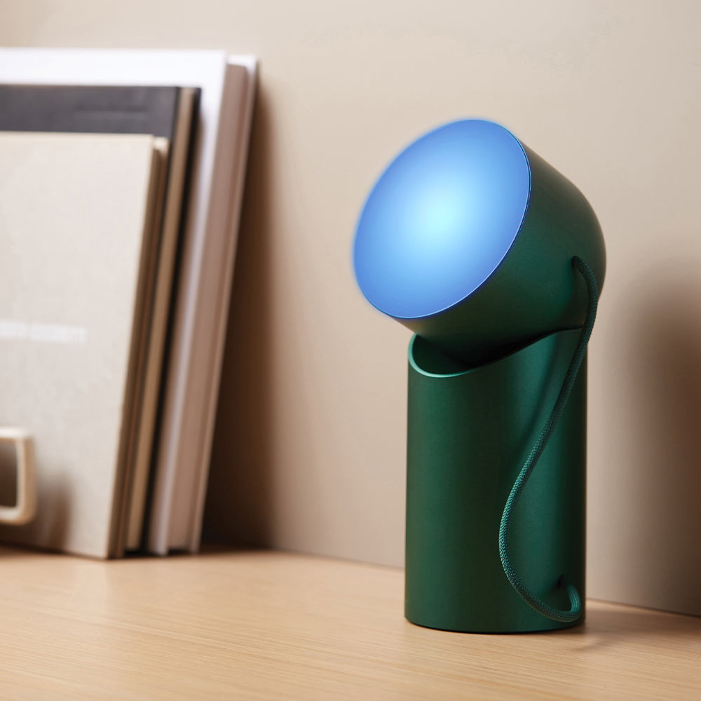 Lexon Orbe Portable Led Lamp With Moving Head - Green 6