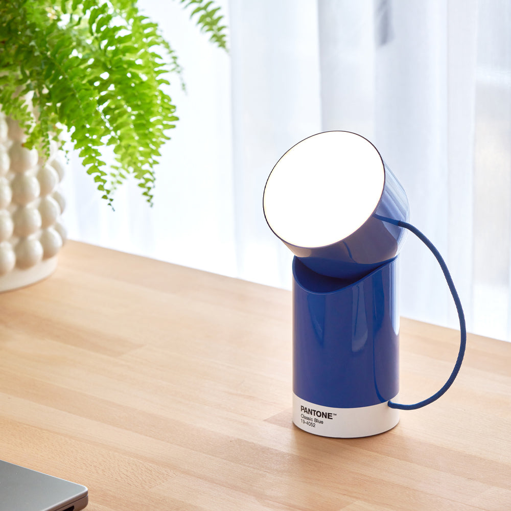 Lexon Orbe Portable Led Lamp With Moving Head PANTONE - Classic Blue 6