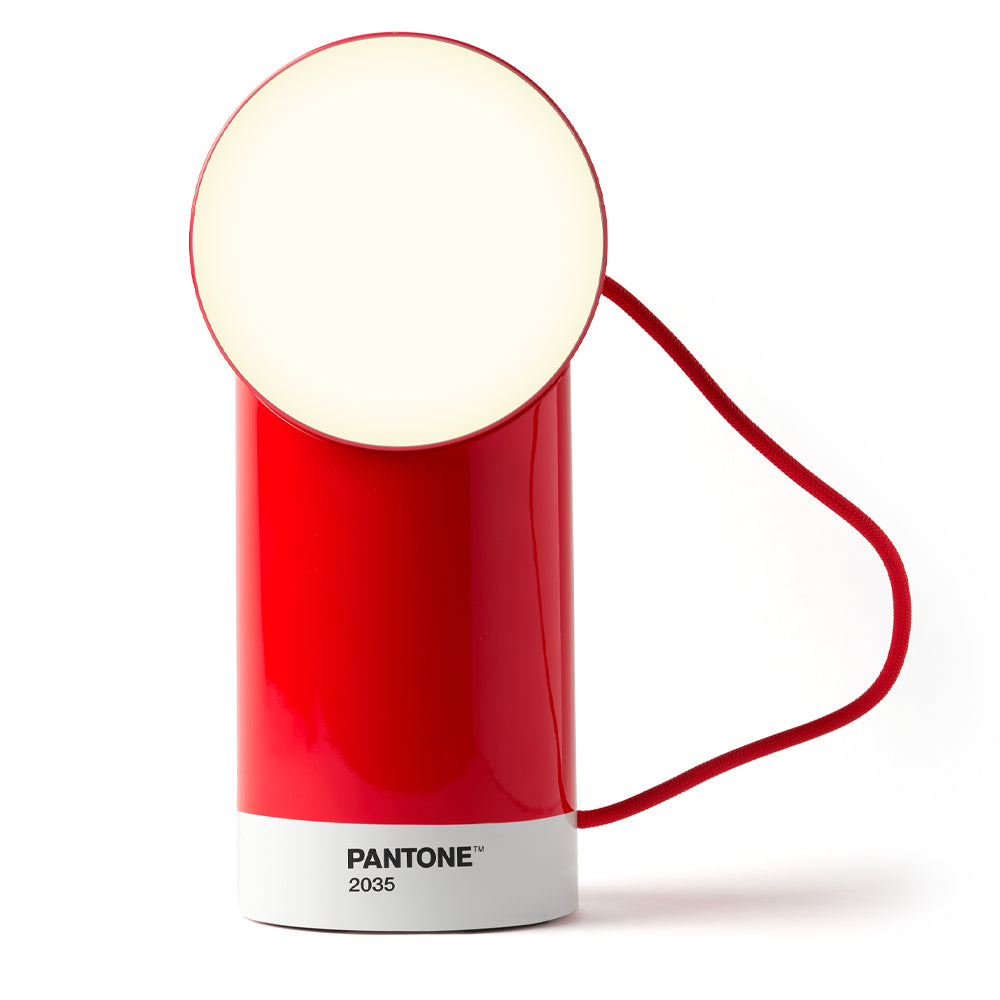 Lexon Orbe Portable Led Lamp With Moving Head PANTONE - 2035 Red 5