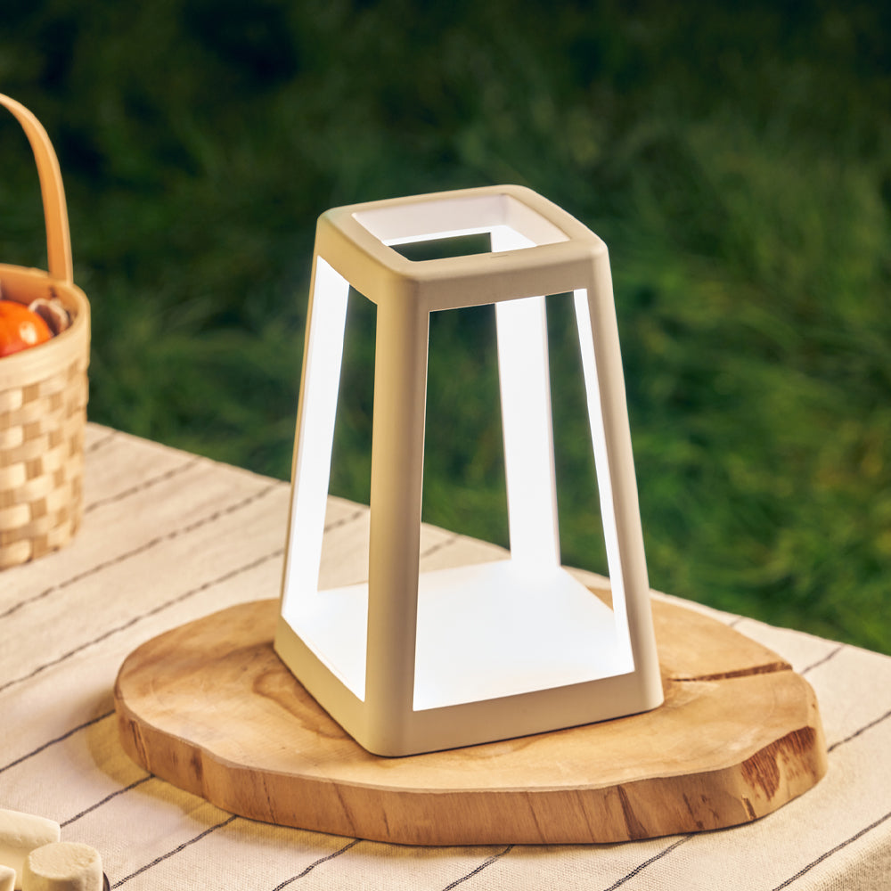 Lexon Lantern Portable Lamp With Built-In Wireless Charger - White 4