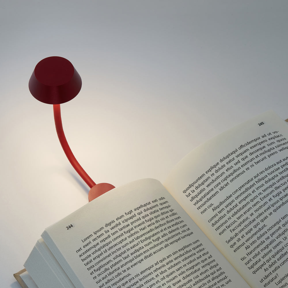 Lexon Mimi Flexible LED Lamp - Dark Red 4