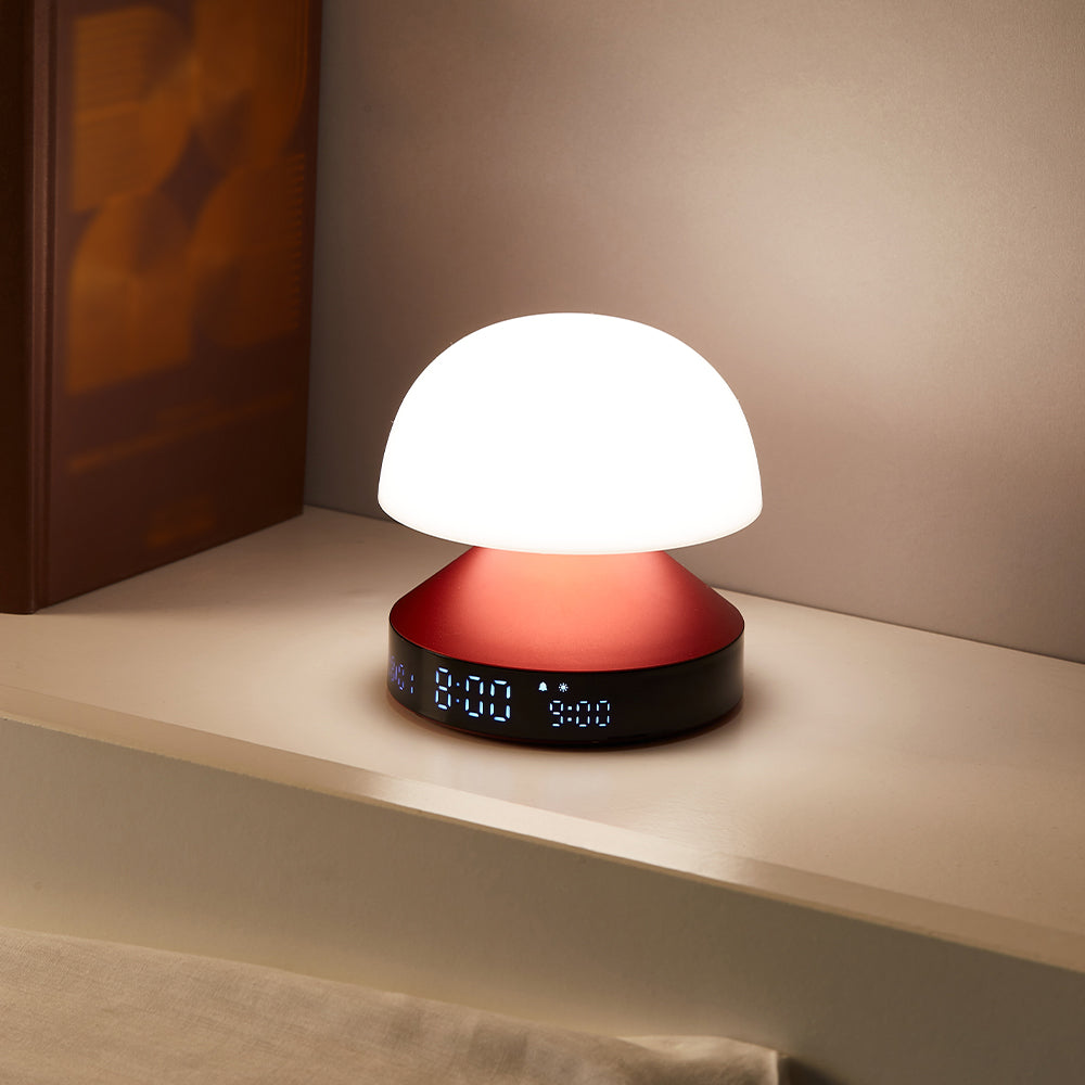 Lexon Mina Sunrise Sunrise Alarm Clock - Red 7