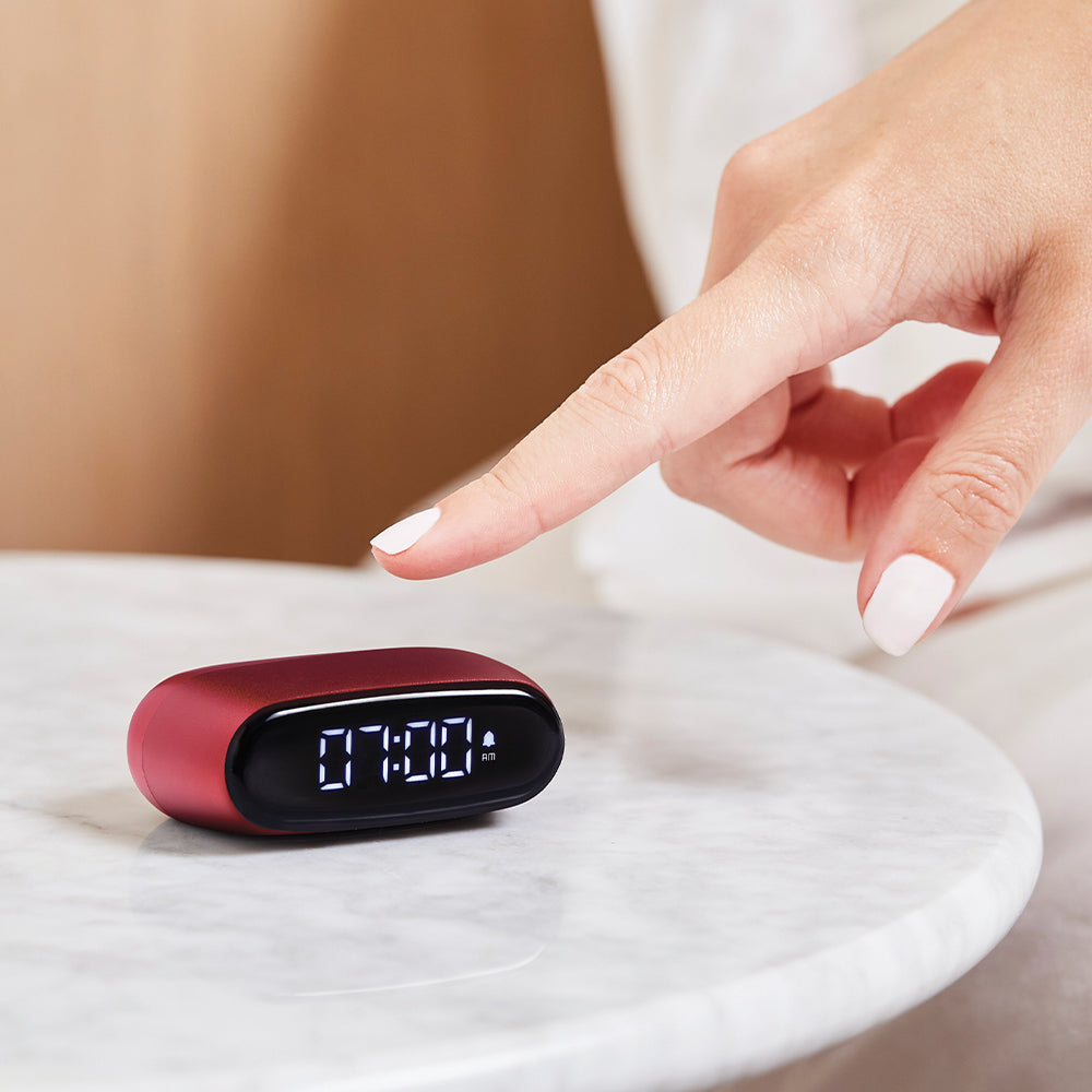 Lexon Minut Mini Alarm Clock - Red 5