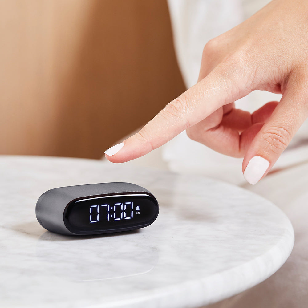 Lexon Minut Mini Alarm Clock - Gunmetal 4