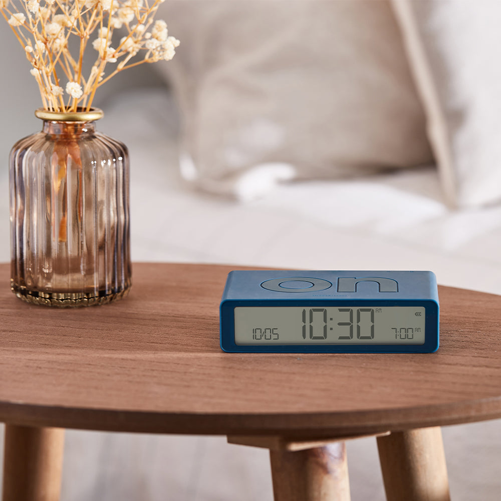 Lexon Flip Classic Reversible Alarm Clock - Blue 5