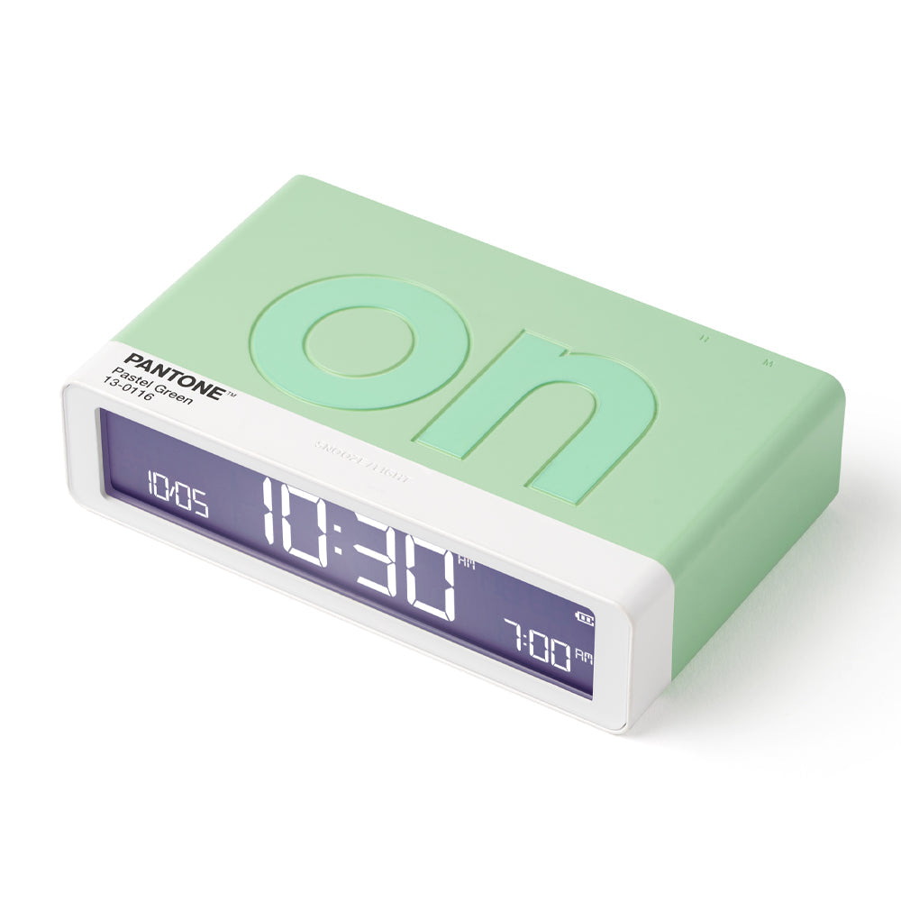 Lexon Flip Classic Reversible Alarm Clock PANTONE - Green 3