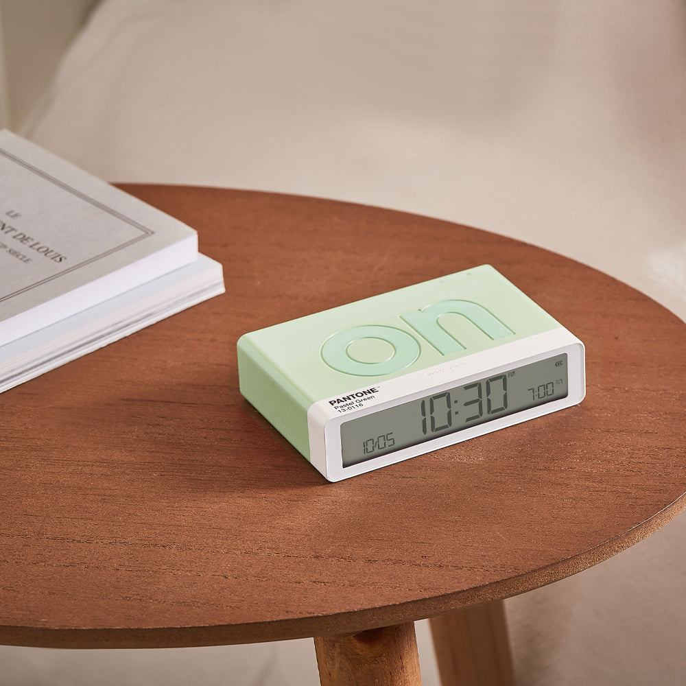 Lexon Flip Classic Reversible Alarm Clock PANTONE - Green 4