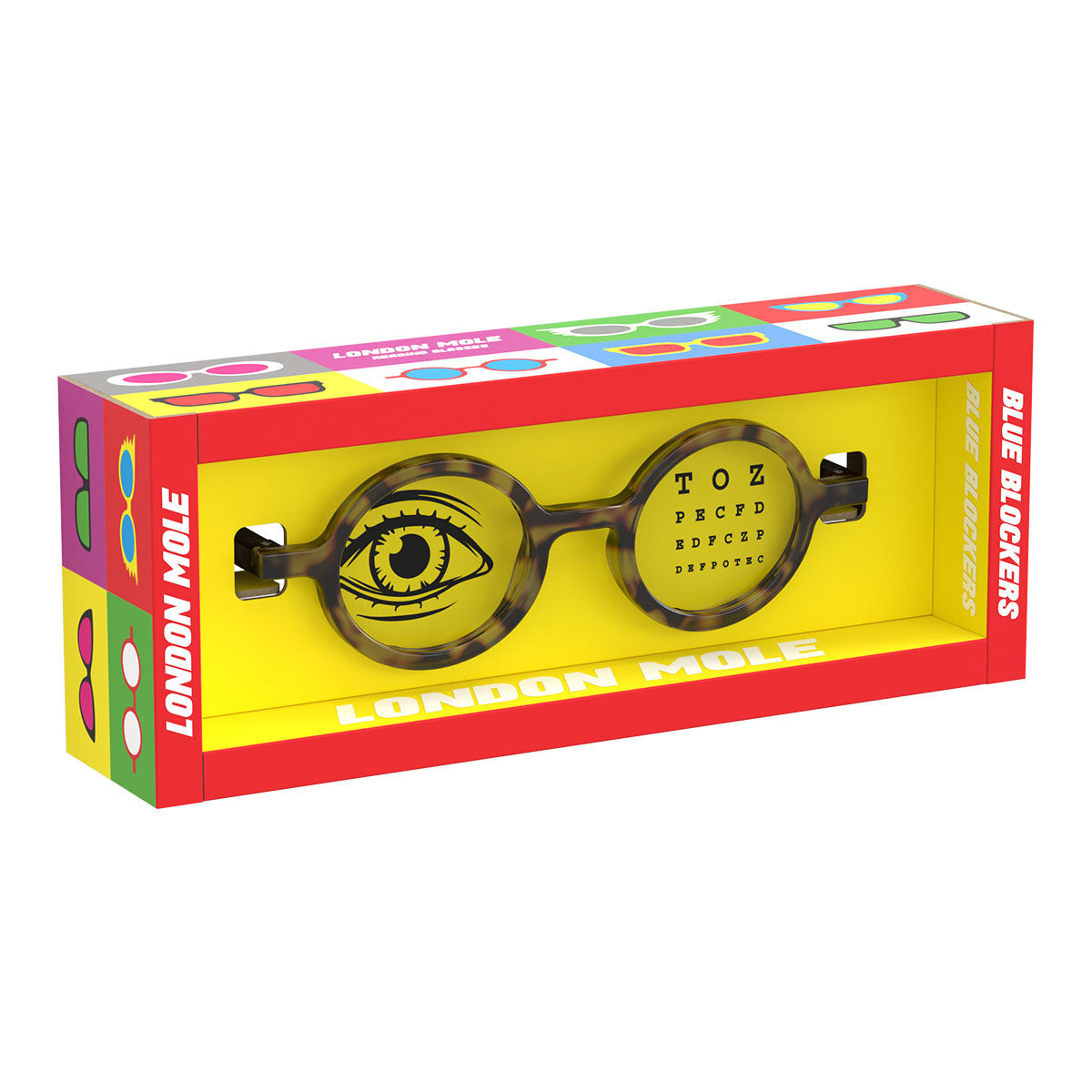 London Mole Moley Blue Blocker Glasses Gloss Grey Tortoise Shell 5