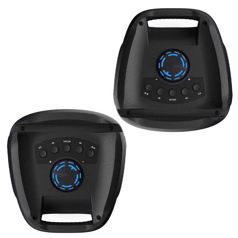 Majority PS100 - Bundled Party Speaker 40w Bluetooth Karaoke-DJ-Party-PA System - Black 4