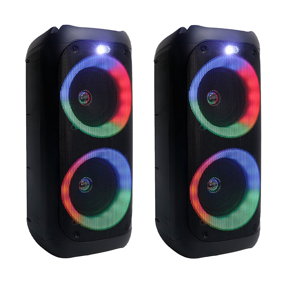 Majority PS200 -Bundled Party Speaker 100w Bluetooth Karaoke-DJ-Party-PA System - Black 6