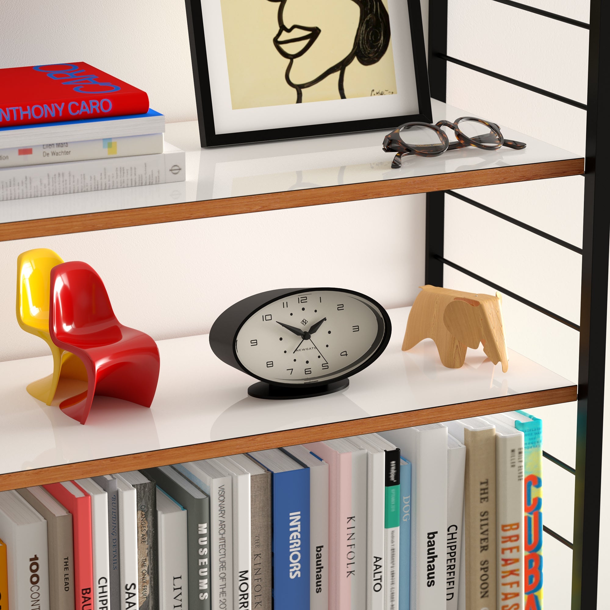 Newgate Ronnie Alarm Clock Black 4