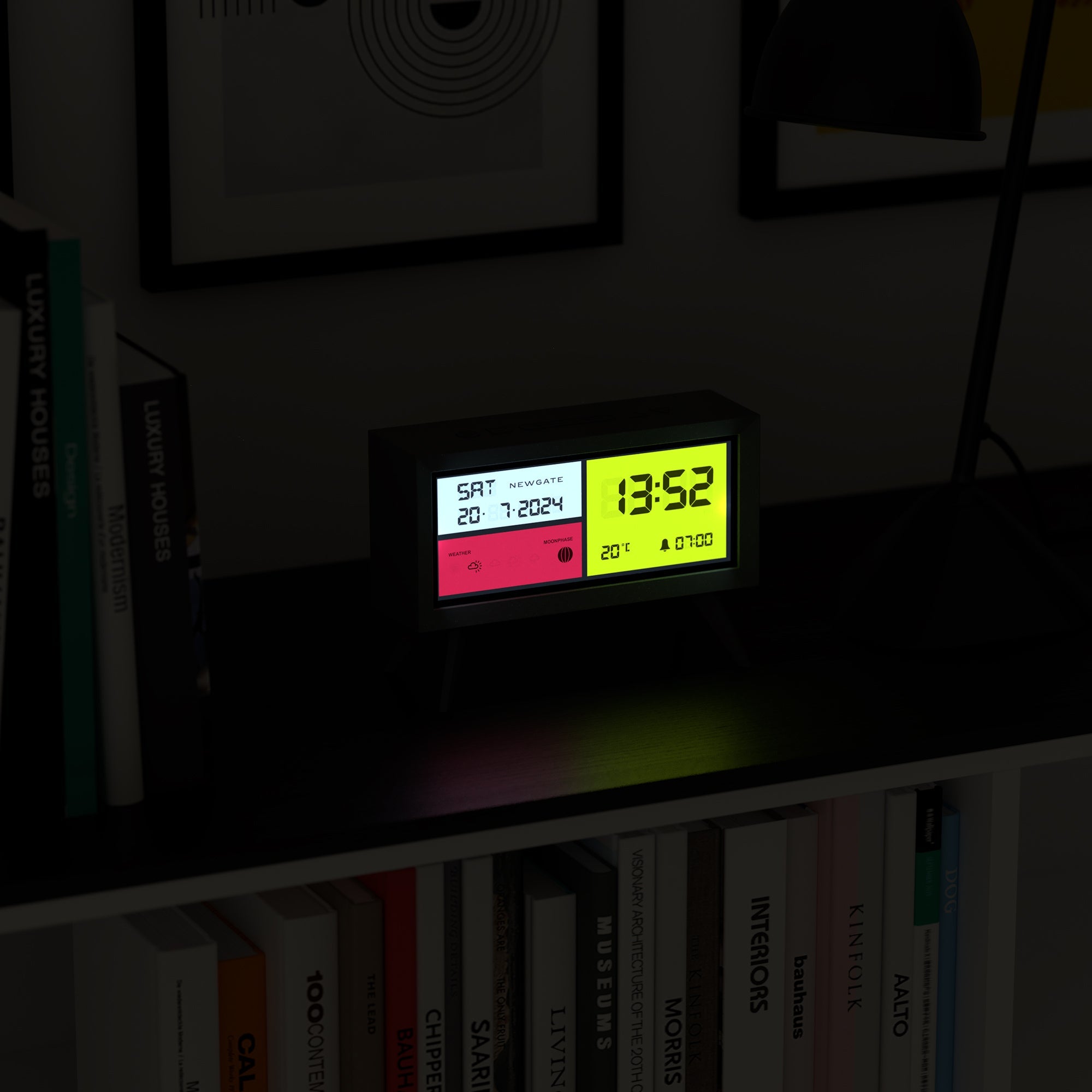 Newgate Spectronoma Lcd Alarm Clock Matte Black 6