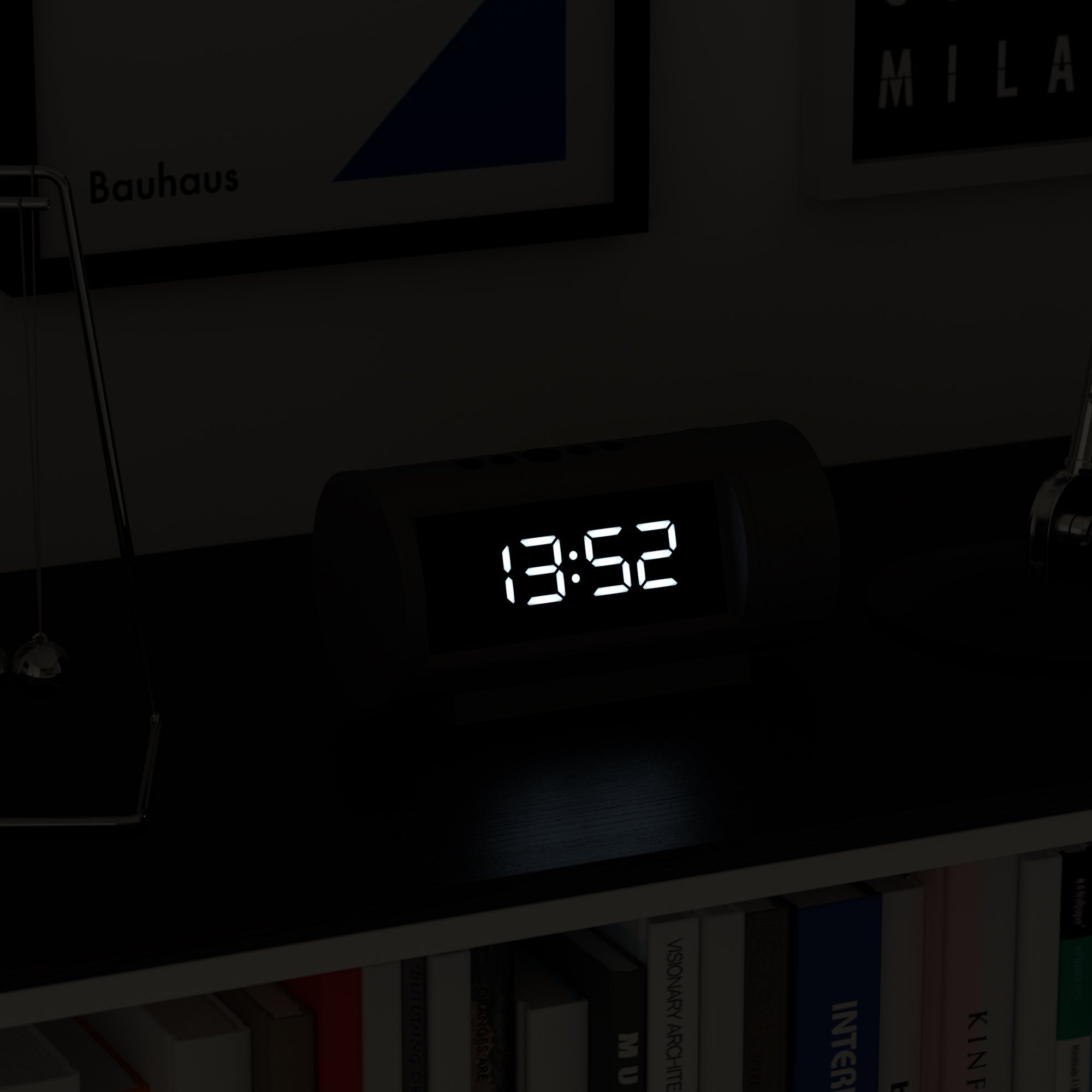 Newgate Pil Led Alarm Clock Black 4