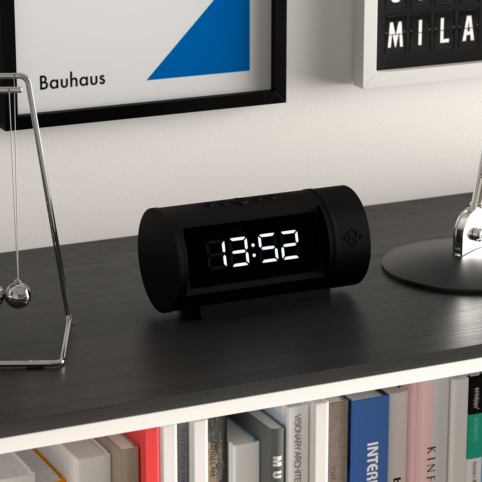 Newgate Pil Led Alarm Clock Black 5