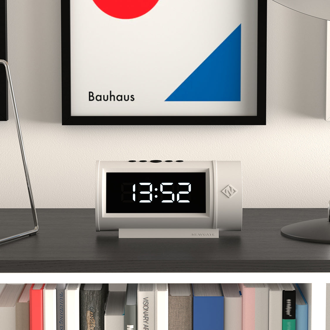 Newgate Pil Led Alarm Clock White 3