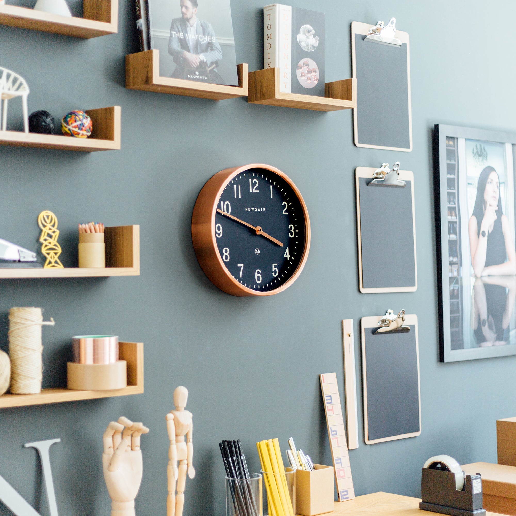 Newgate Master Edwards Clock Radial Copper 5