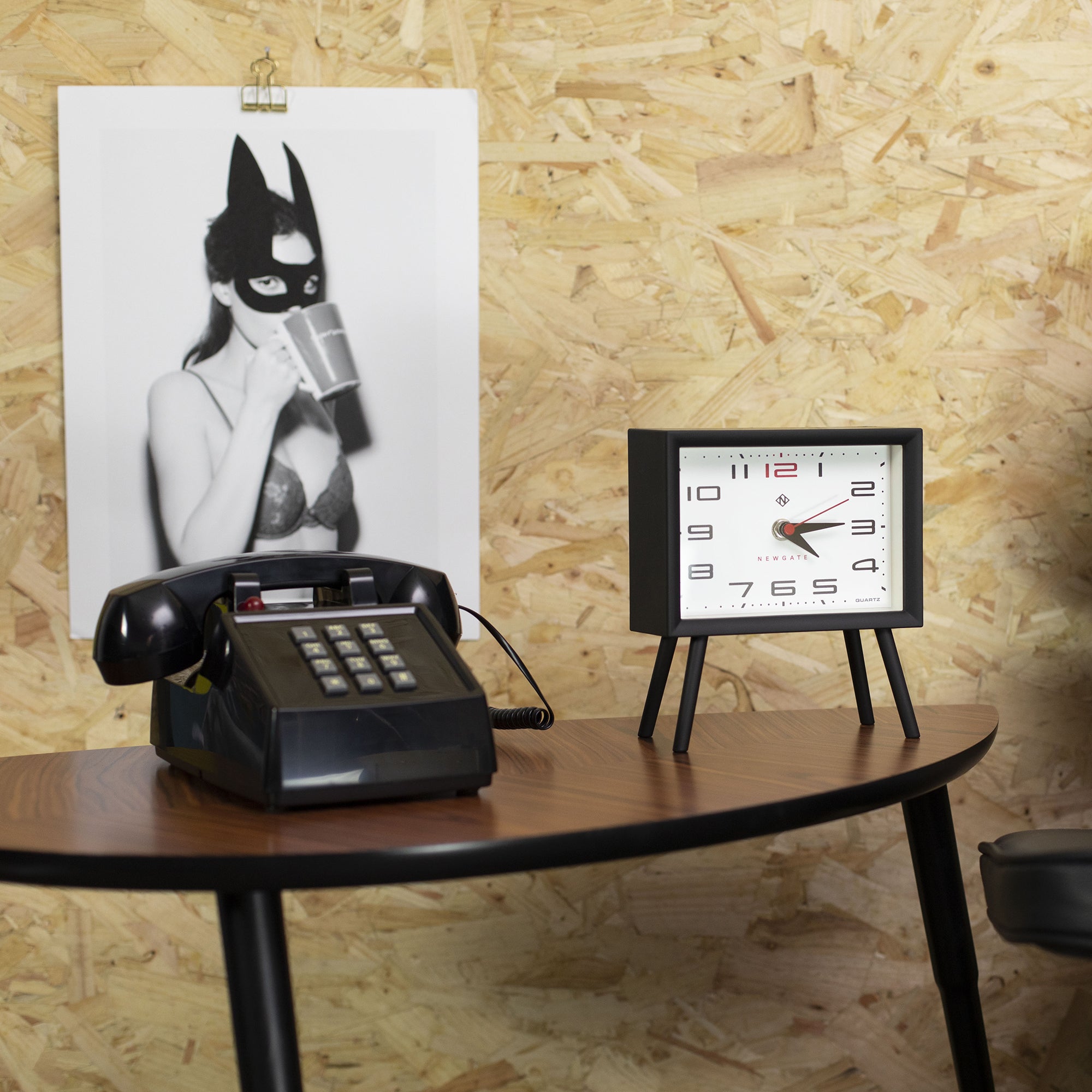 Newgate Henry Mantel Clock Neutral Mono Ii Dial 3