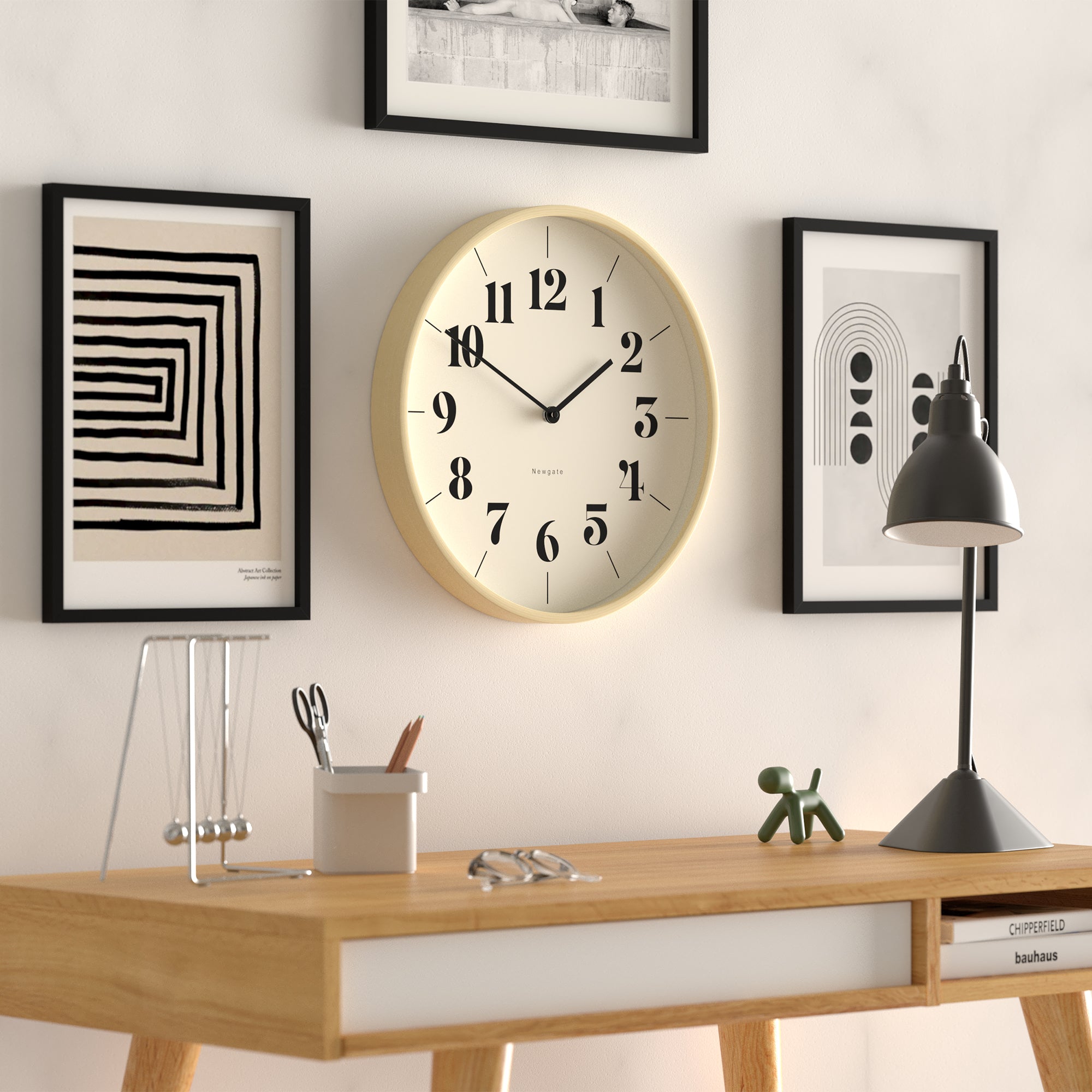 Newgate Mr Clarke Clock Pale Wood Hopscotch Dial 4