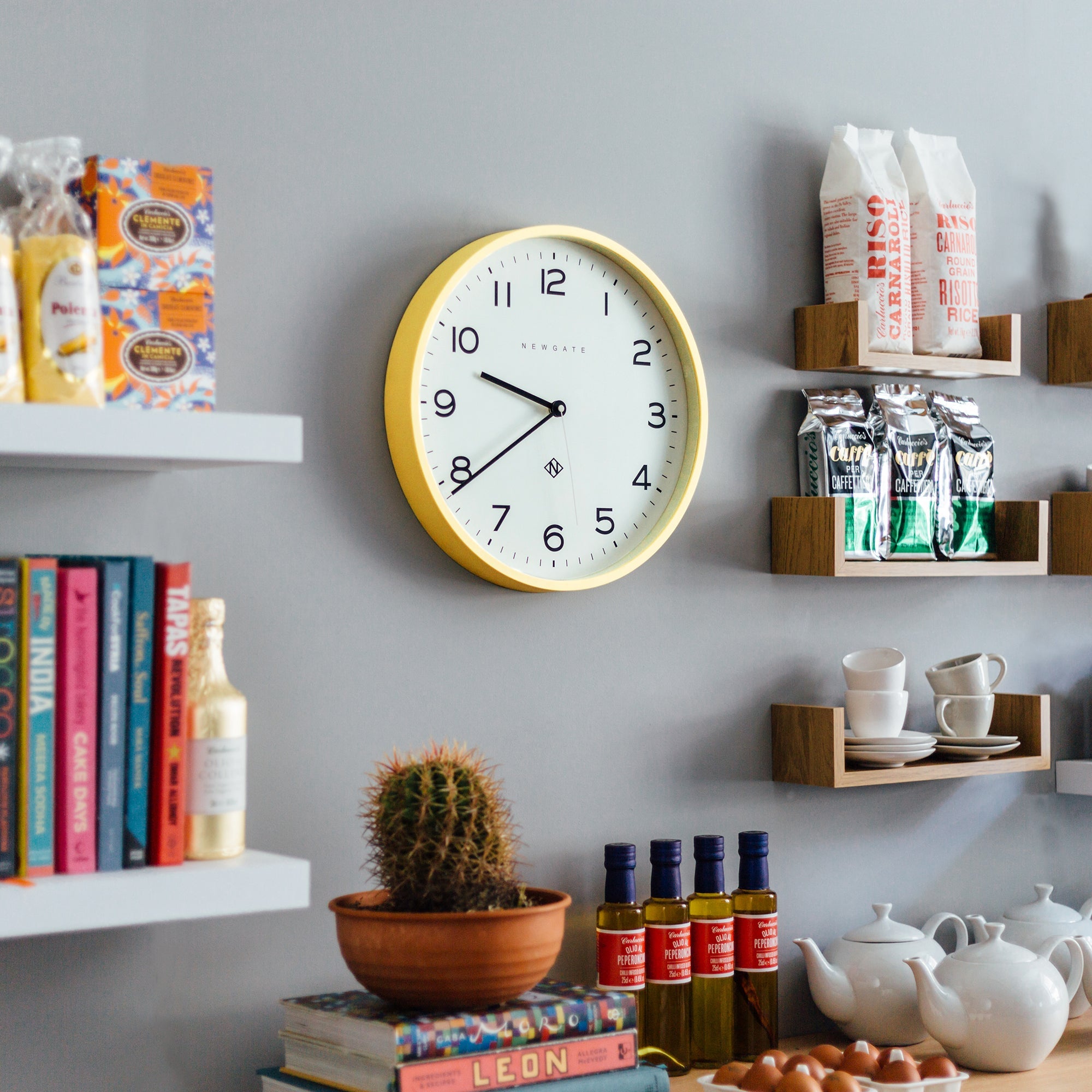 Newgate Number Three Echo Clock Silicone Yellow 4