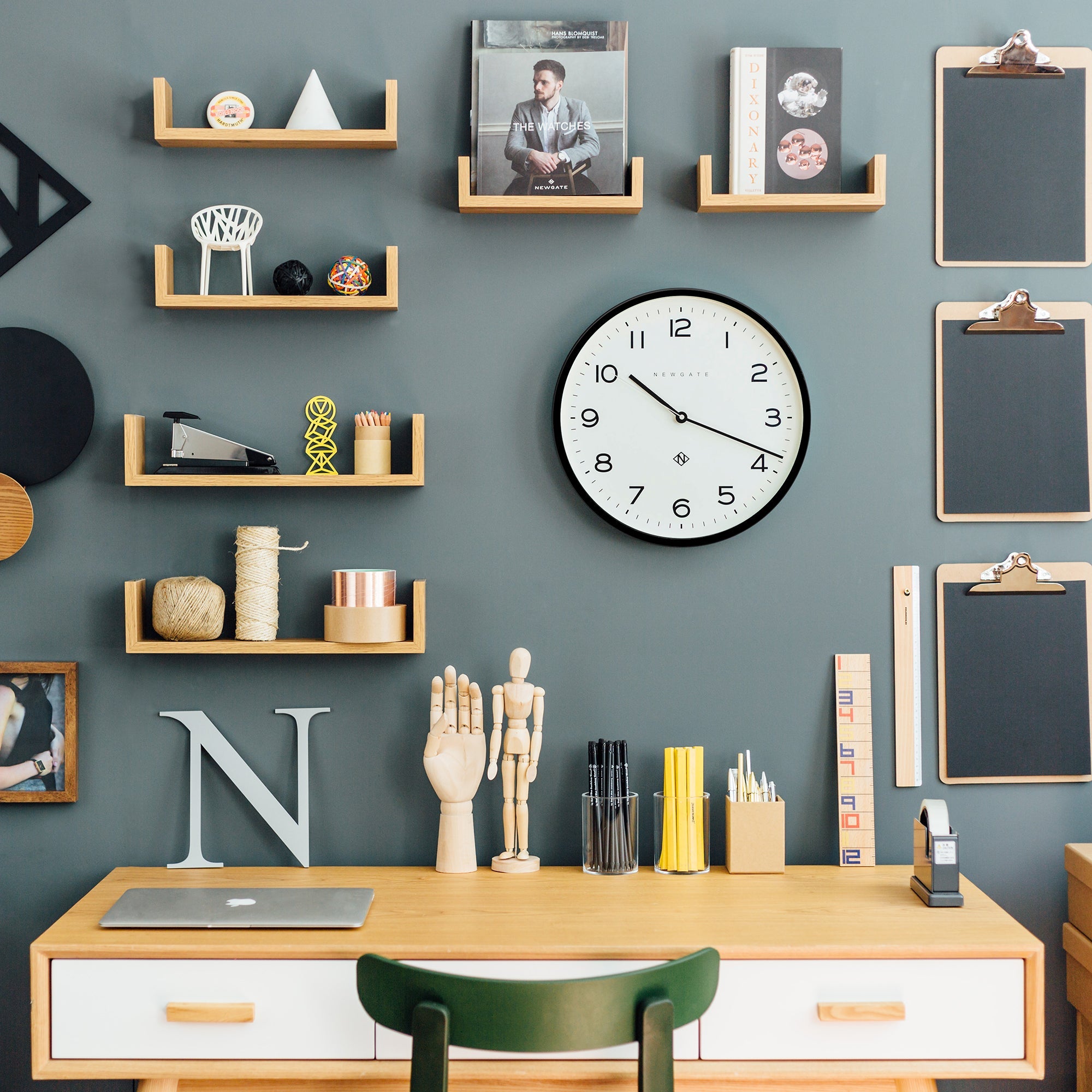 Newgate Number Three Echo Clock Silicone Black 3