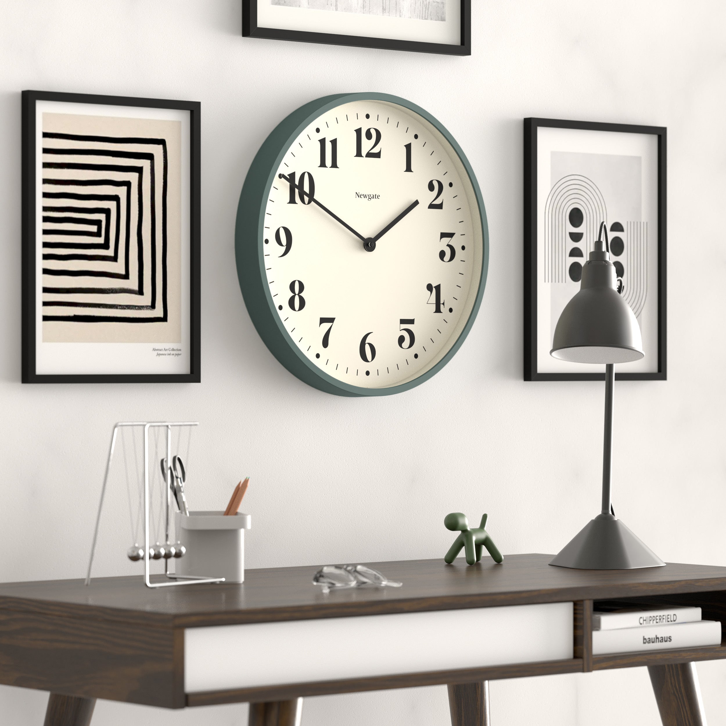 Newgate Number Two Wall Clock Asparagus Green 4