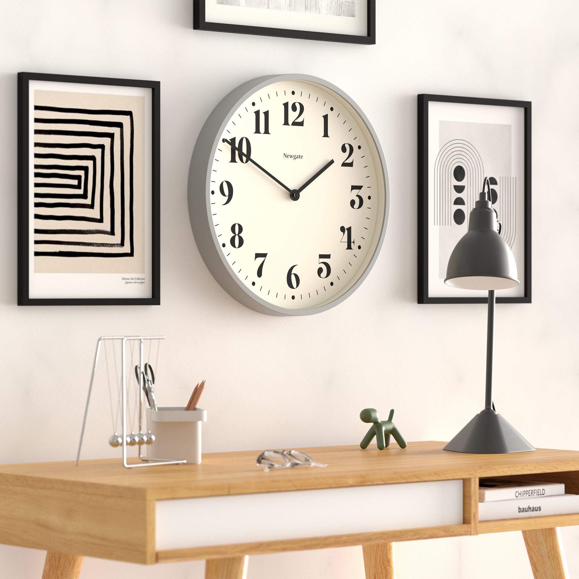 Newgate Number Two Wall Clock Matte Posh Grey 4