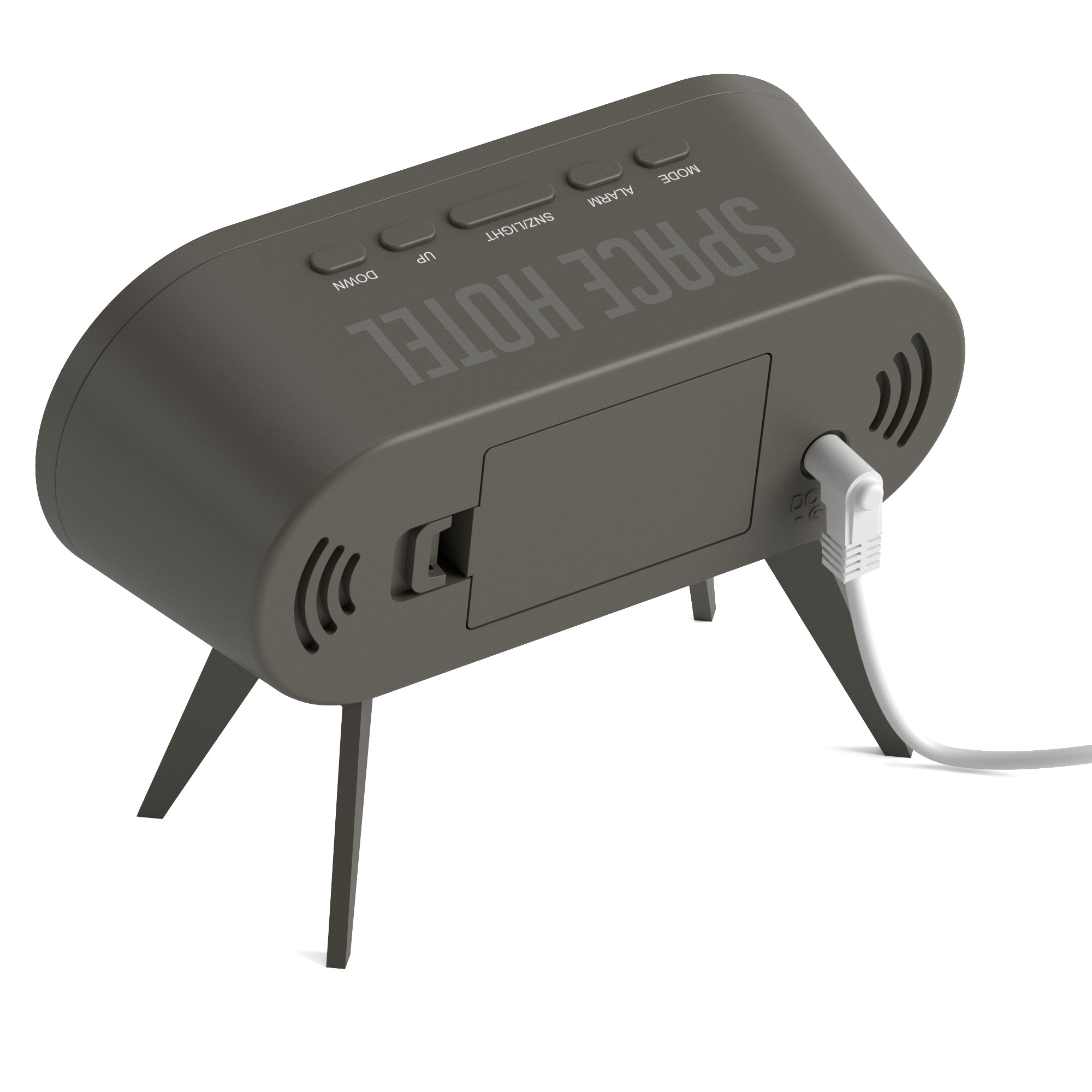 Newgate Space Hotel Cyborg Led Alarm Clock Grey 6