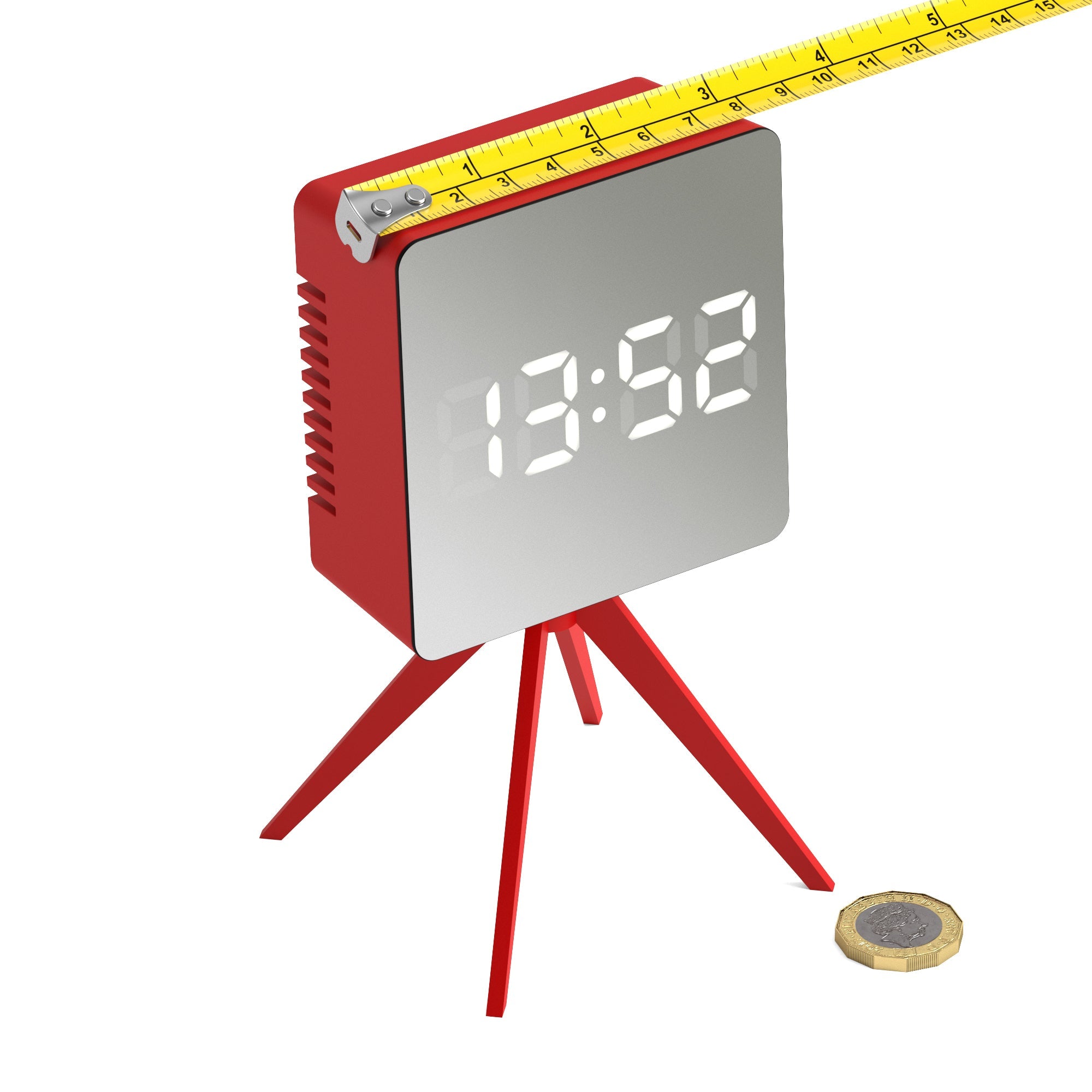 Newgate Space Hotel Droid Led Alarm Clock Red 3