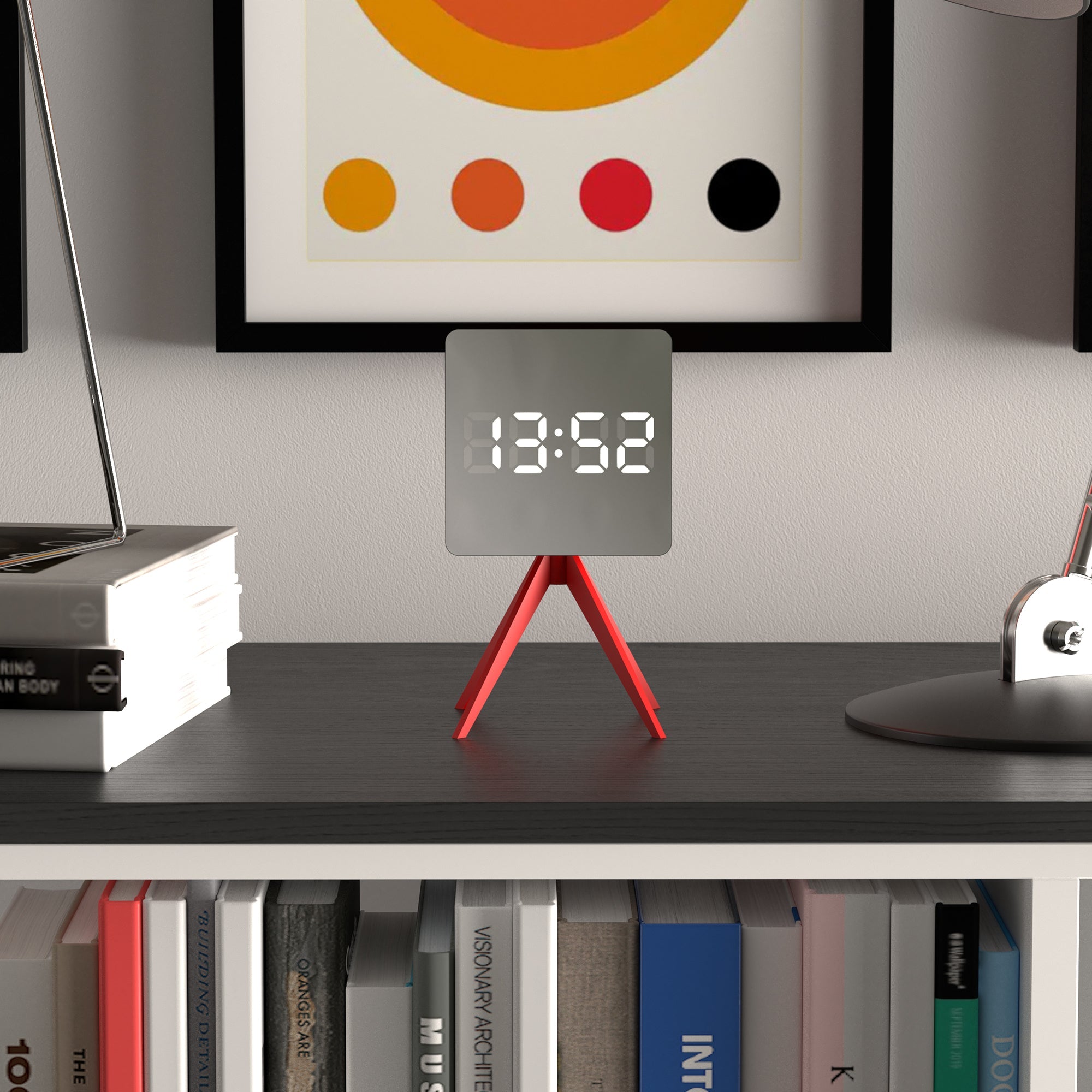 Newgate Space Hotel Droid Led Alarm Clock Red 7