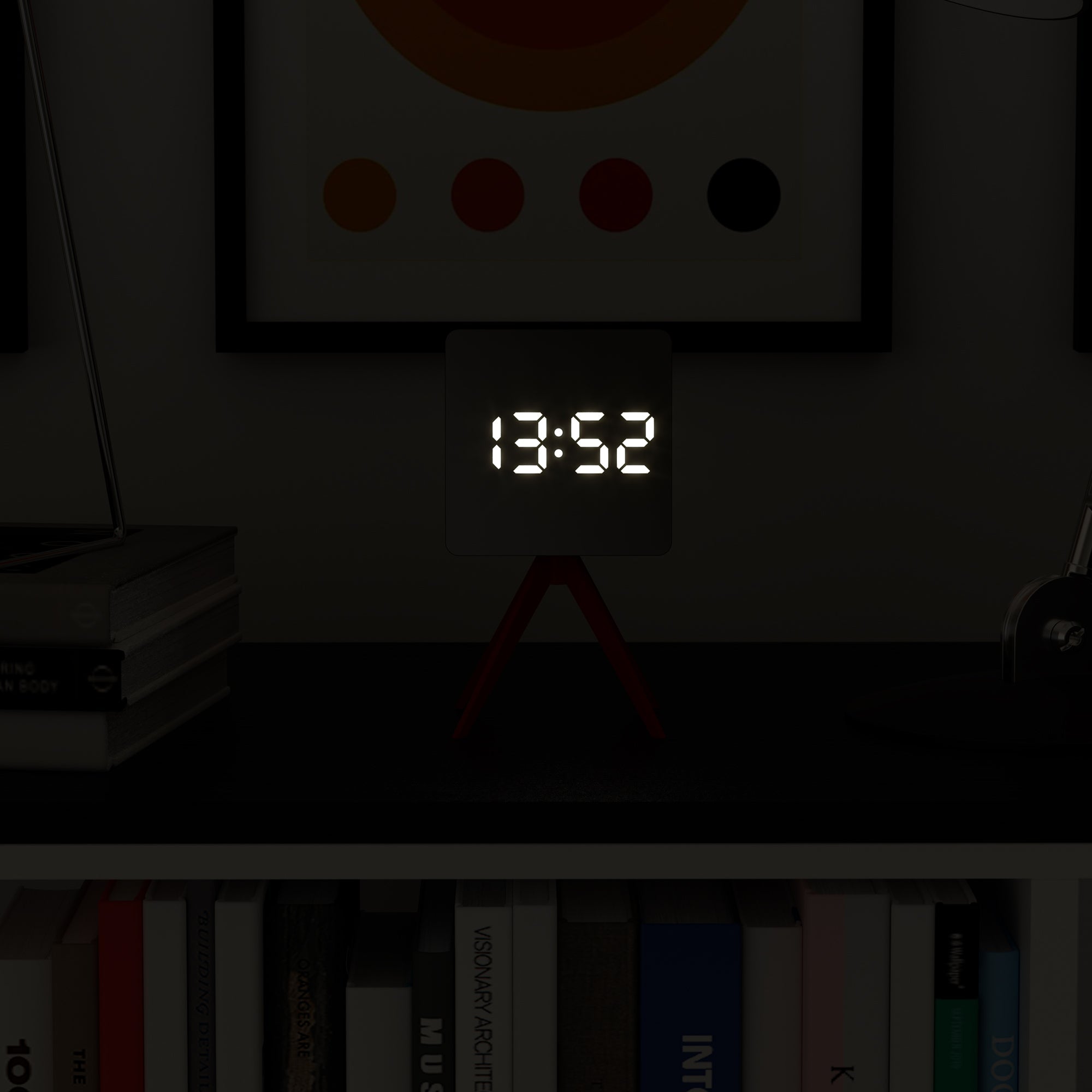 Newgate Space Hotel Droid Led Alarm Clock Red 8