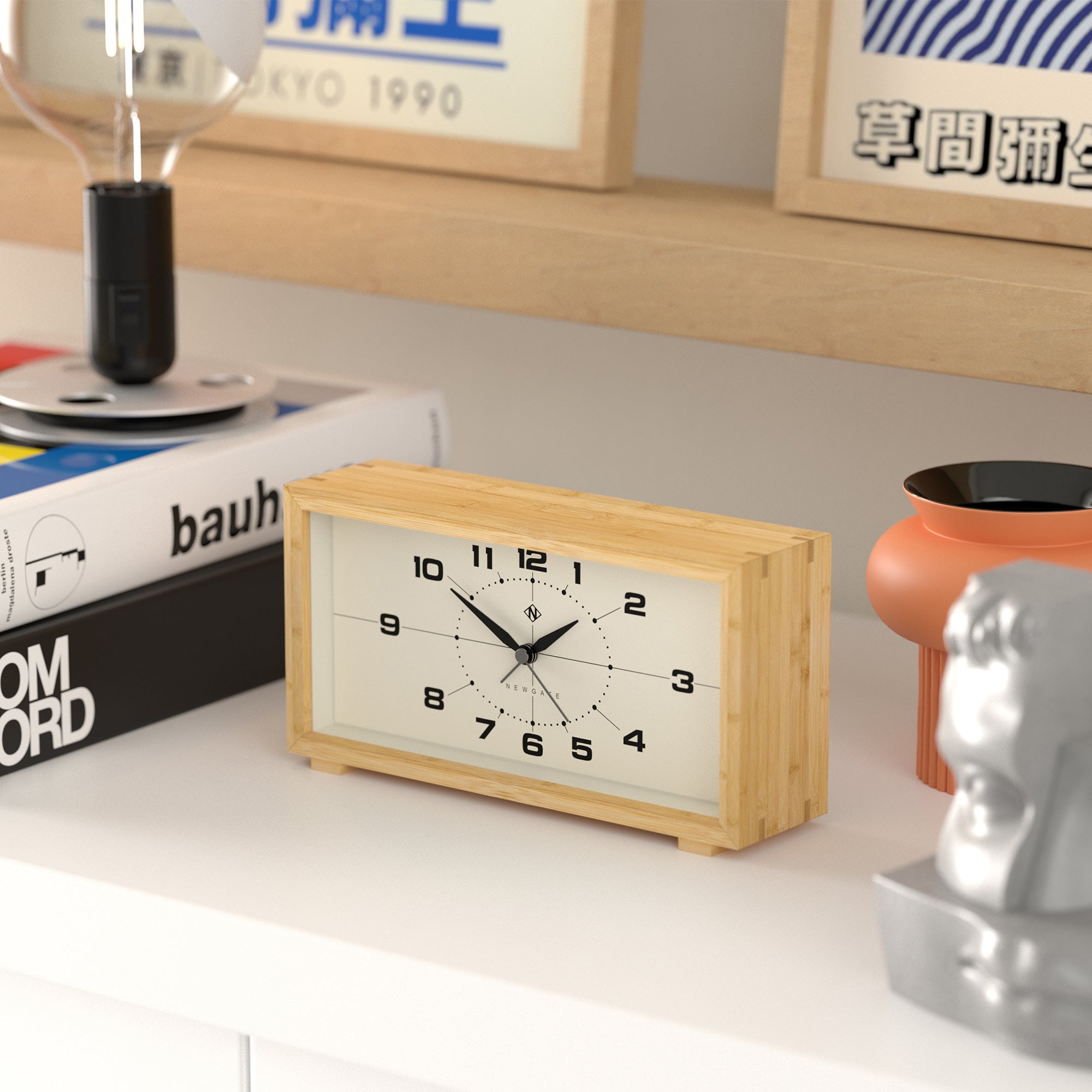Newgate Lemur Alarm Clock - Retro-Inspired Arabic dial 4