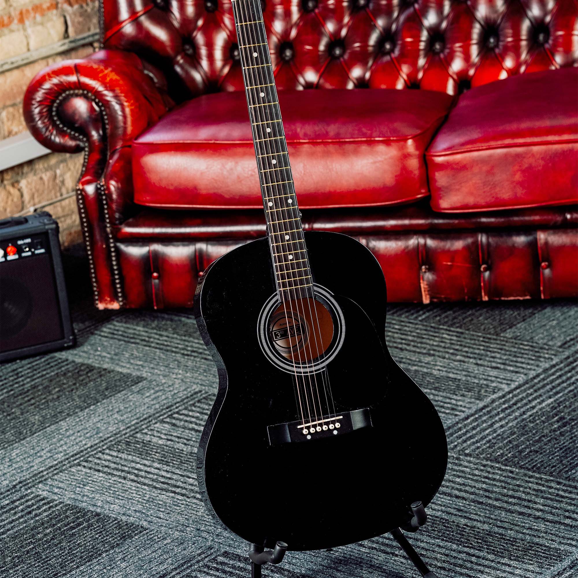 3rd Avenue Acoustic Guitar Premium Pack - Black 3