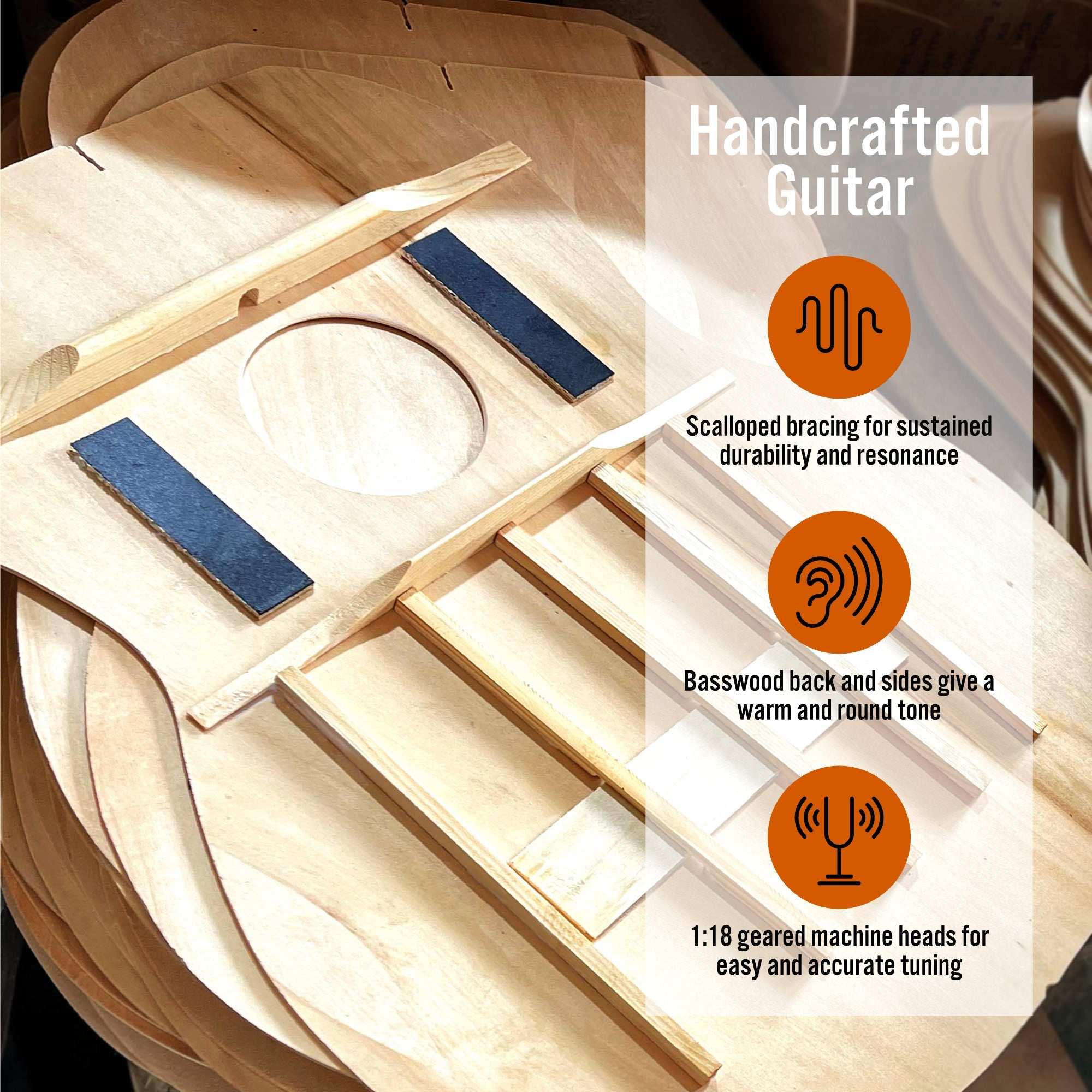 3rd Avenue Full Size Classical Guitar Pack - Natural 7