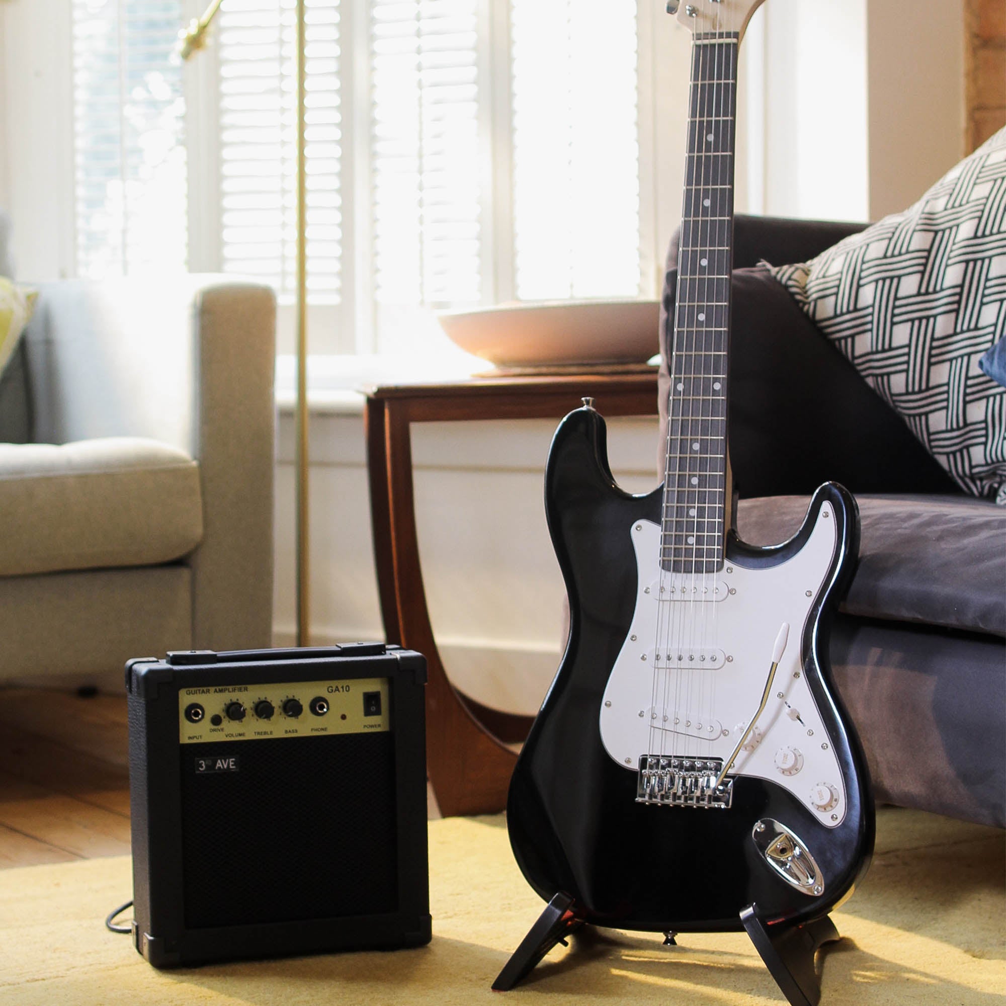 3rd Avenue Electric Guitar Pack - Black 7