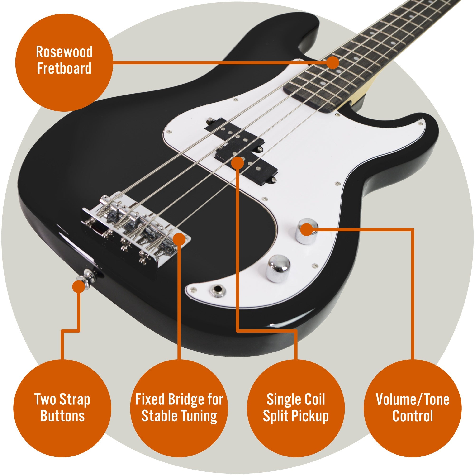3rd Avenue Bass Guitar Pack 7