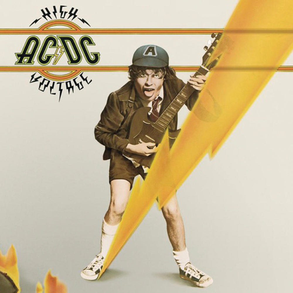 Ac/Dc High Voltage Vinyl Album & Crosley Record Storage Display Stand
