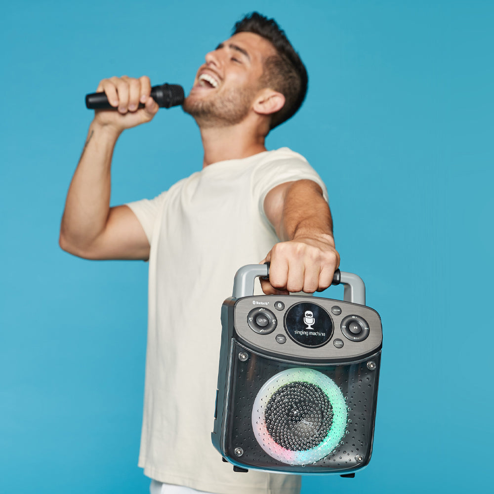 Singing Machine Mini Sparkle Bluetooth Karaoke Speaker 4