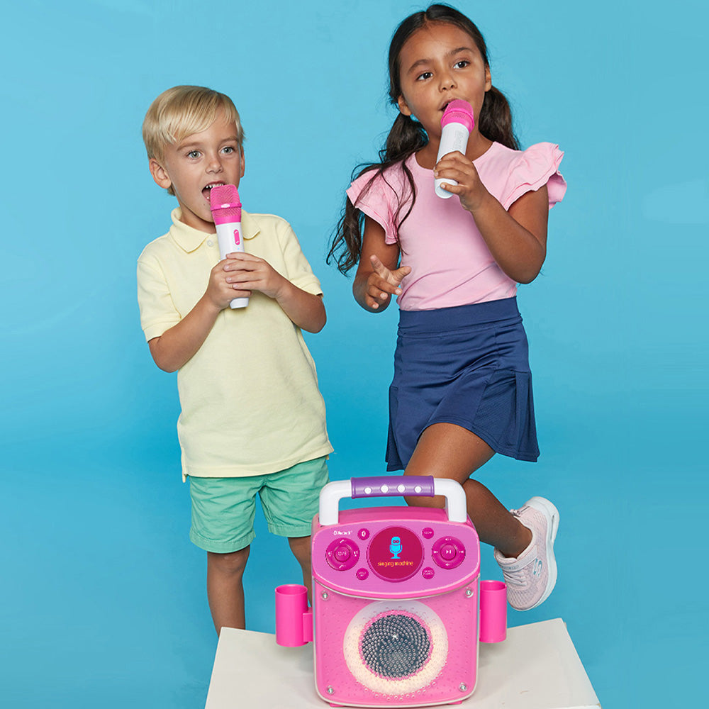 Singing Machine Mini Sparkle Bluetooth Karaoke Speaker - Pink 4