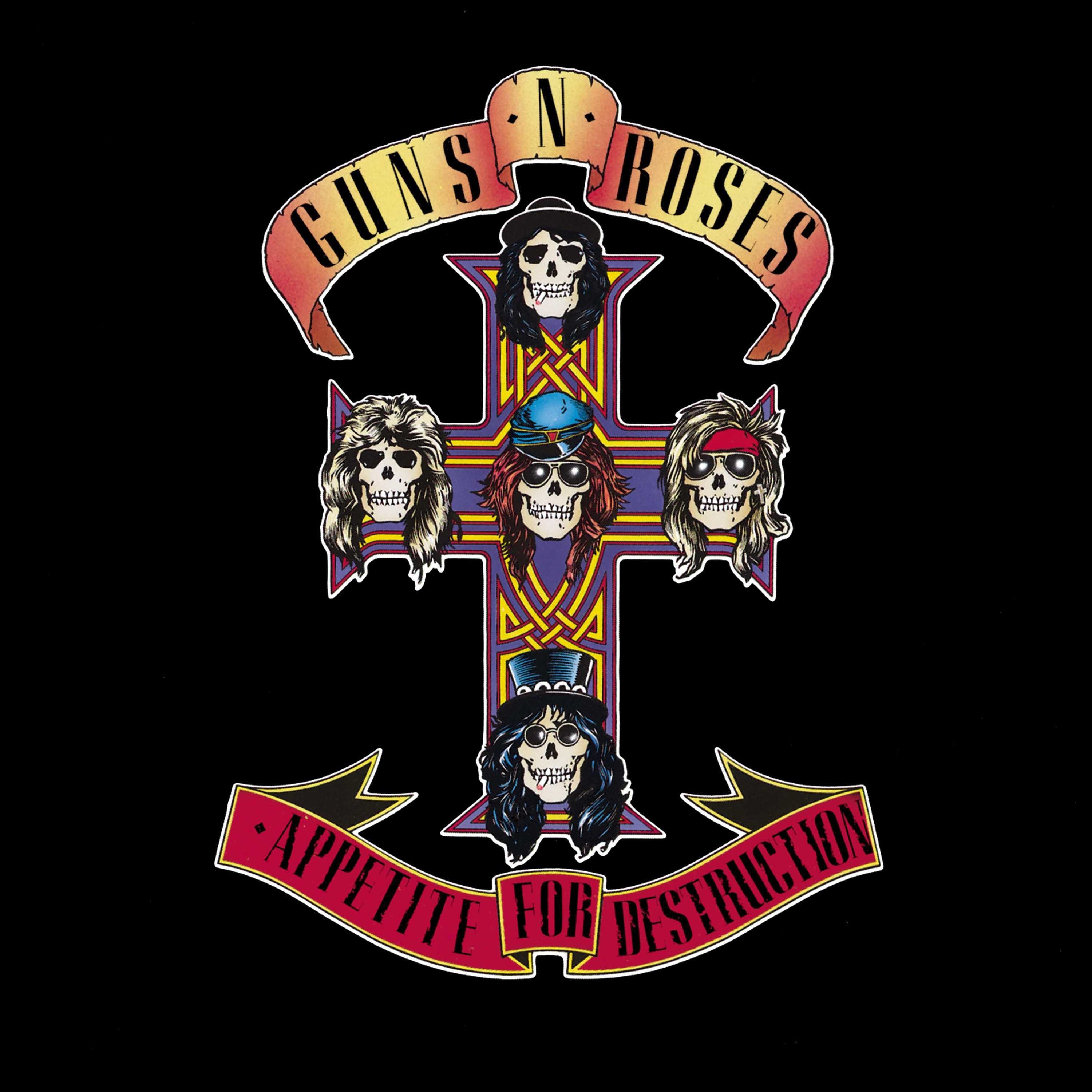 Guns & Roses Appetite For Destruction - Vinyl Album & Crosley Record Storage Display Stand 4