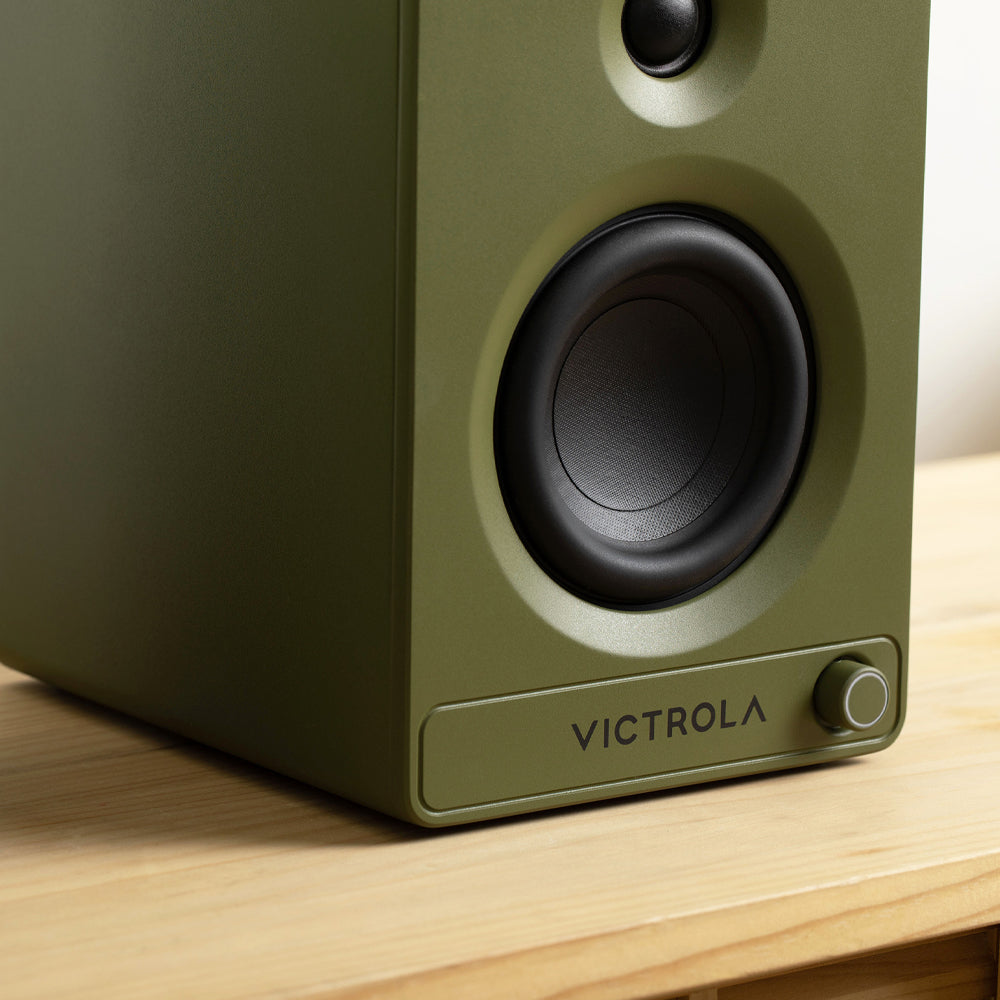 Victrola Tempo Bookshelf Speakers - Green 4