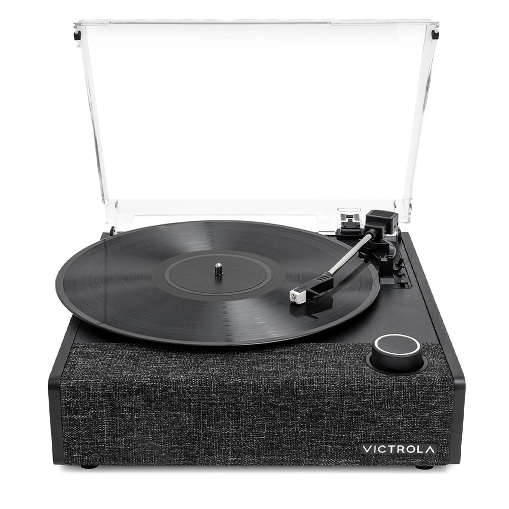 Victrola Eastwood II Turntable - Black + Bundled Majority D40X Bluetooth Speakers 4