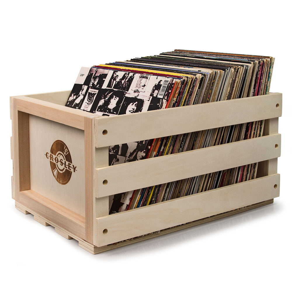 Victrola Eastwood II Turntable - Walnut + Bundled Record Storage Crate 5