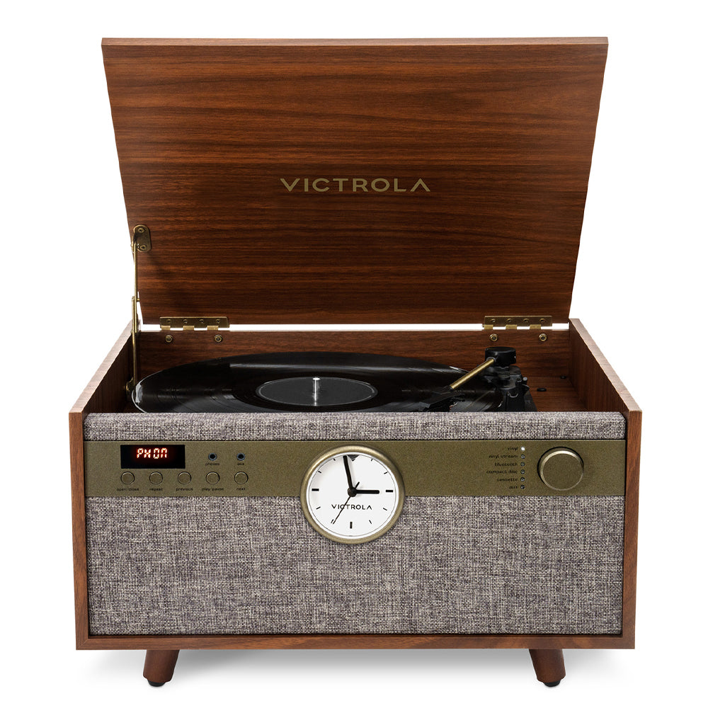 Victrola Century Signature+ 6-in-1 Wood Record Player - Walnut 6