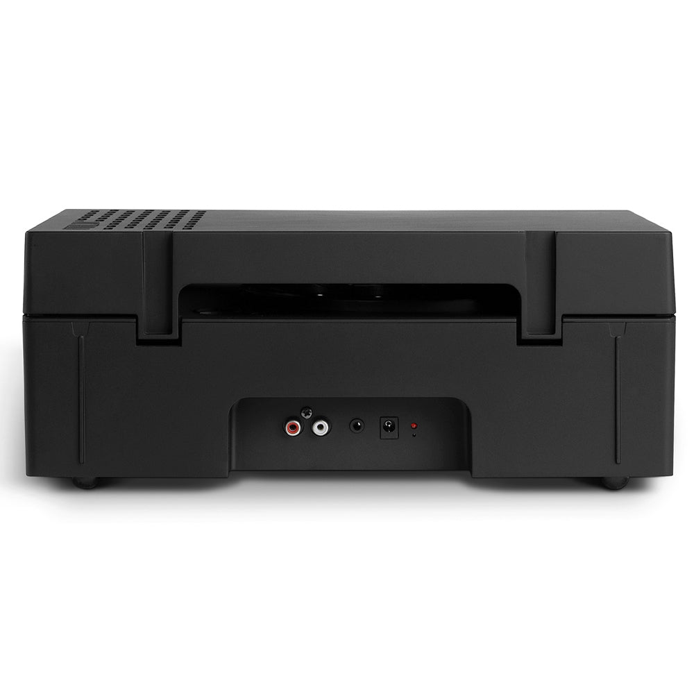 Victrola Revolution Go Turntable - Black + Bundled Crosley Record Storage Display Stand 8