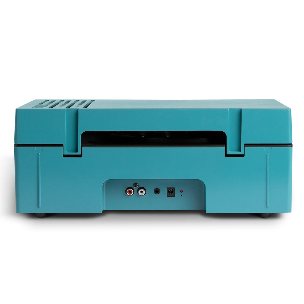 Victrola Revolution Go Turntable - Blue + Bundled Record Storage Crate 8