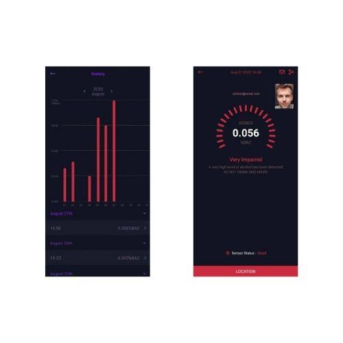 Alcosense® Nexus Personal Breathalyser With Bluetooth Mobile App AS3547 Certified 6