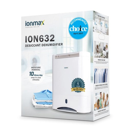 Ionmax ION632 10L/day Desiccant Dehumidifier CHOICE Recommended & Sensitive Choice Approved 7