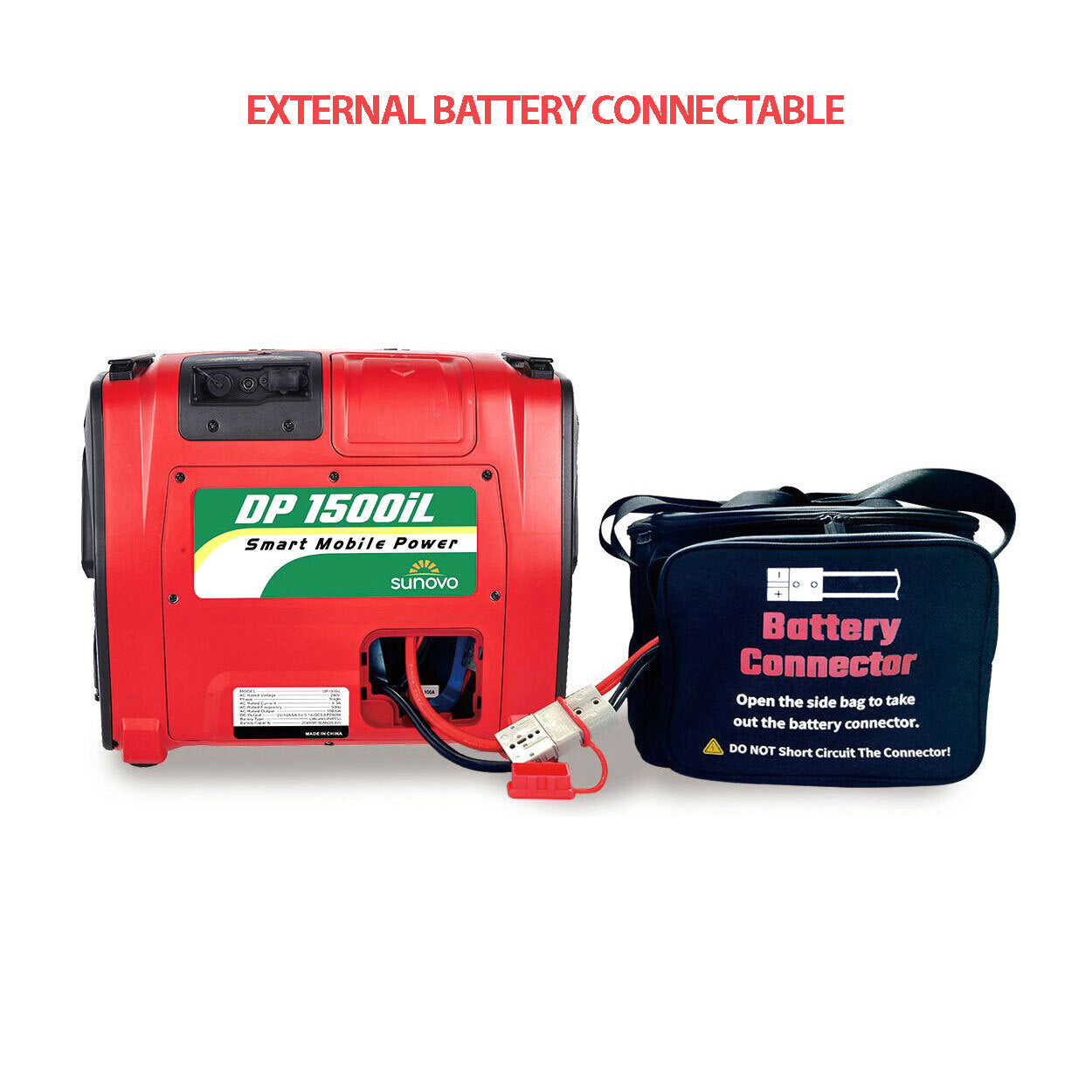 Sunovo 1500W Portable Power Station Solar Inverter Generator 5