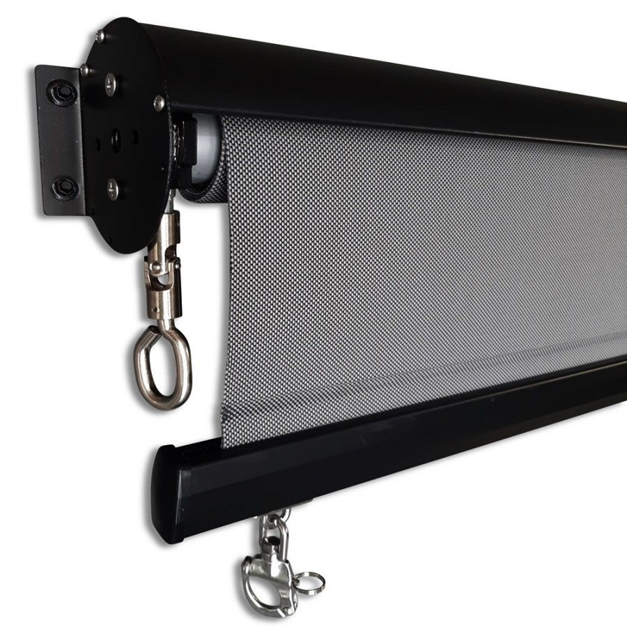 Outdoor Roller Blind Sun Screen Awning With Aluminium Hood 1.8, 3